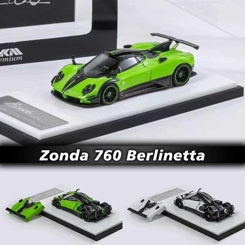 PreSale HKM 1:64 Zonda 760 Berlinetta 2014 Diecast Diorama Car Model Collection Miniature Toys