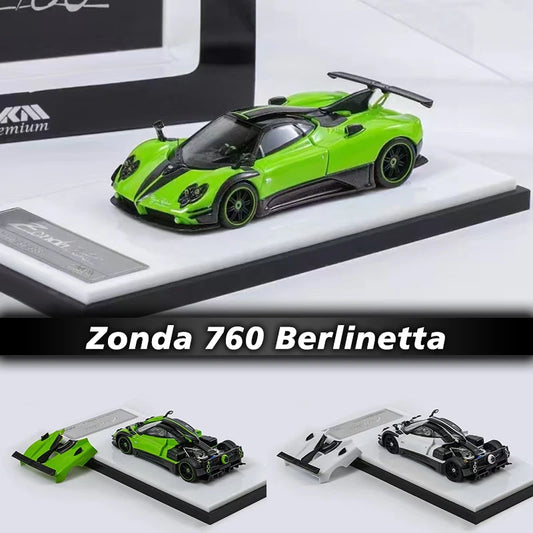 PreSale HKM 1:64 Zonda 760 Berlinetta 2014 Diecast Diorama Car Model Collection Miniature Toys