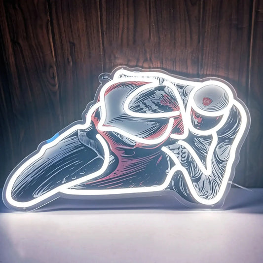 Motorcycle Race Neon Sign For Wall Decor LED Neon Light Hanging For Restaurant Bar Food Shop Pub Apartment Home Decor USB Power