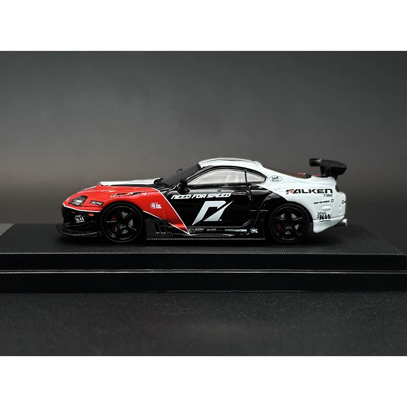 GDO In Stock 1:64 Supra A80Z NFS Racing Diecast Diorama Car Model Collection Miniature Toy