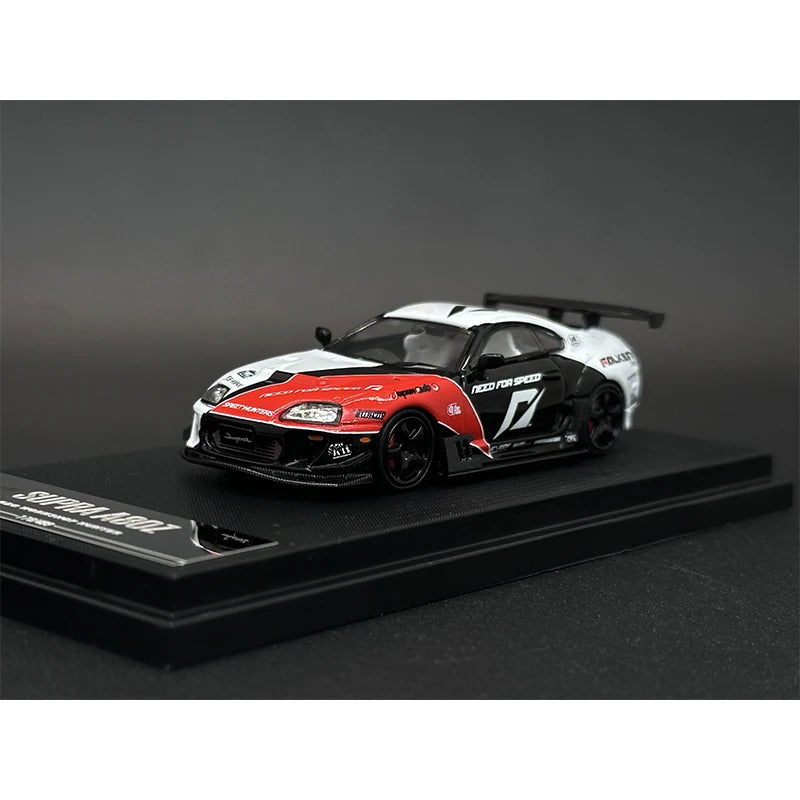 GDO In Stock 1:64 Supra A80Z NFS Racing Diecast Diorama Car Model Collection Miniature Toy