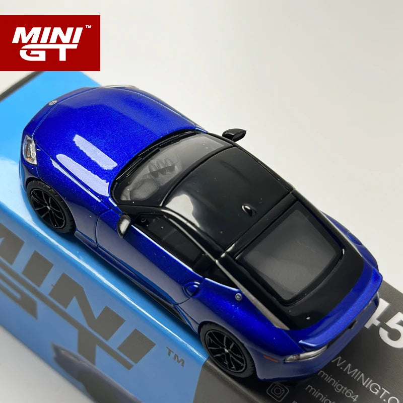 MINIGT 1:64 Z blue alloy car model 453