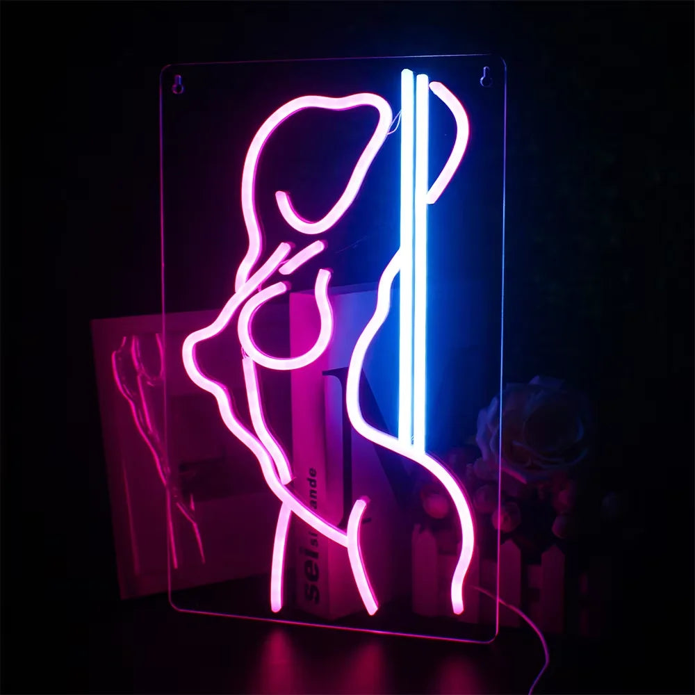 Sexy Lady Neon Signs Woman Body Led Light room Decoration Wall Decor Neon Light for Bar Night Club Party Decor USB Acrylic Light