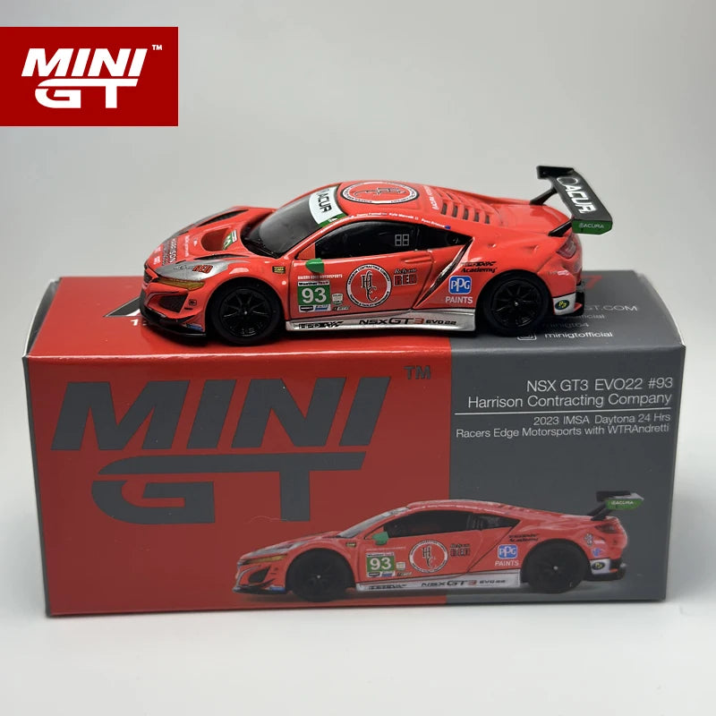 MINIGT 1:64 NSX GT3 EVO22 #93 WTR Racers Edge Motorsports alloy car model 617