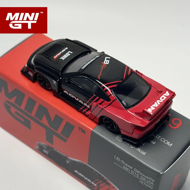 MINIGT 1:64 LB-Super Silhouette S15 SILVIA ADVAN RHD alloy model 649