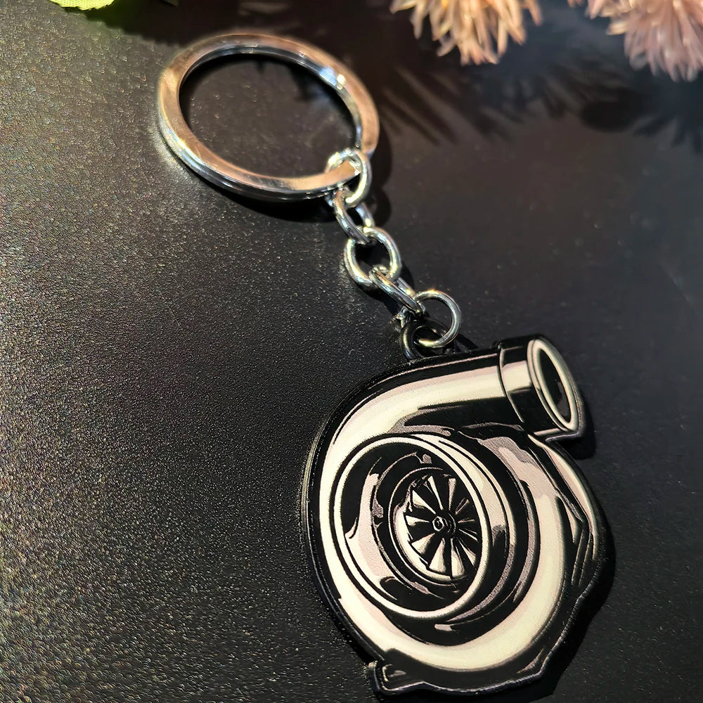 JDM Cute Girl Key Chain 3D Metal Zinc Alloy Keychain Holder Car Motorcycle Key Ring FOR Turbo Wheel GTI Pendant Auto Accessories